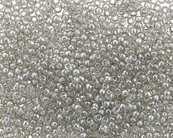 TOHO Transparent Lustered Black Diamond Round 11/0 Seed Bead