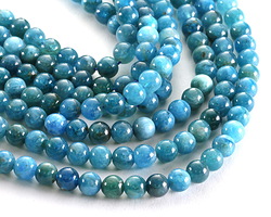 Pacific Blue Apatite (A) Round 6mm