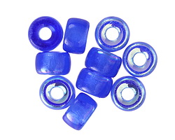 Czech Glass Sapphire AB Roller 9mm