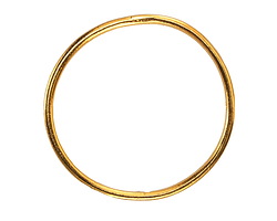 Mykonos Gold (plated) Circle Frame 40mm