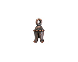 Mykonos Antique Copper (plated) Fluted Cord End 16x8mm