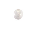 Mykonos Ceramic Iridescent White Rondelle 10x13mm