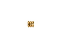 Mykonos Solid Brass 3 Ring Barrel 5x5mm