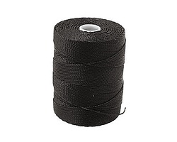 C-Lon Black Fine Weight (.4mm) Bead Cord