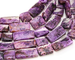 Purple Crazy Lace Agate Thin Pillow & Square Mix 15x15-30mm