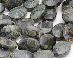 Kambaba Jasper Flat Oval 18x13mm