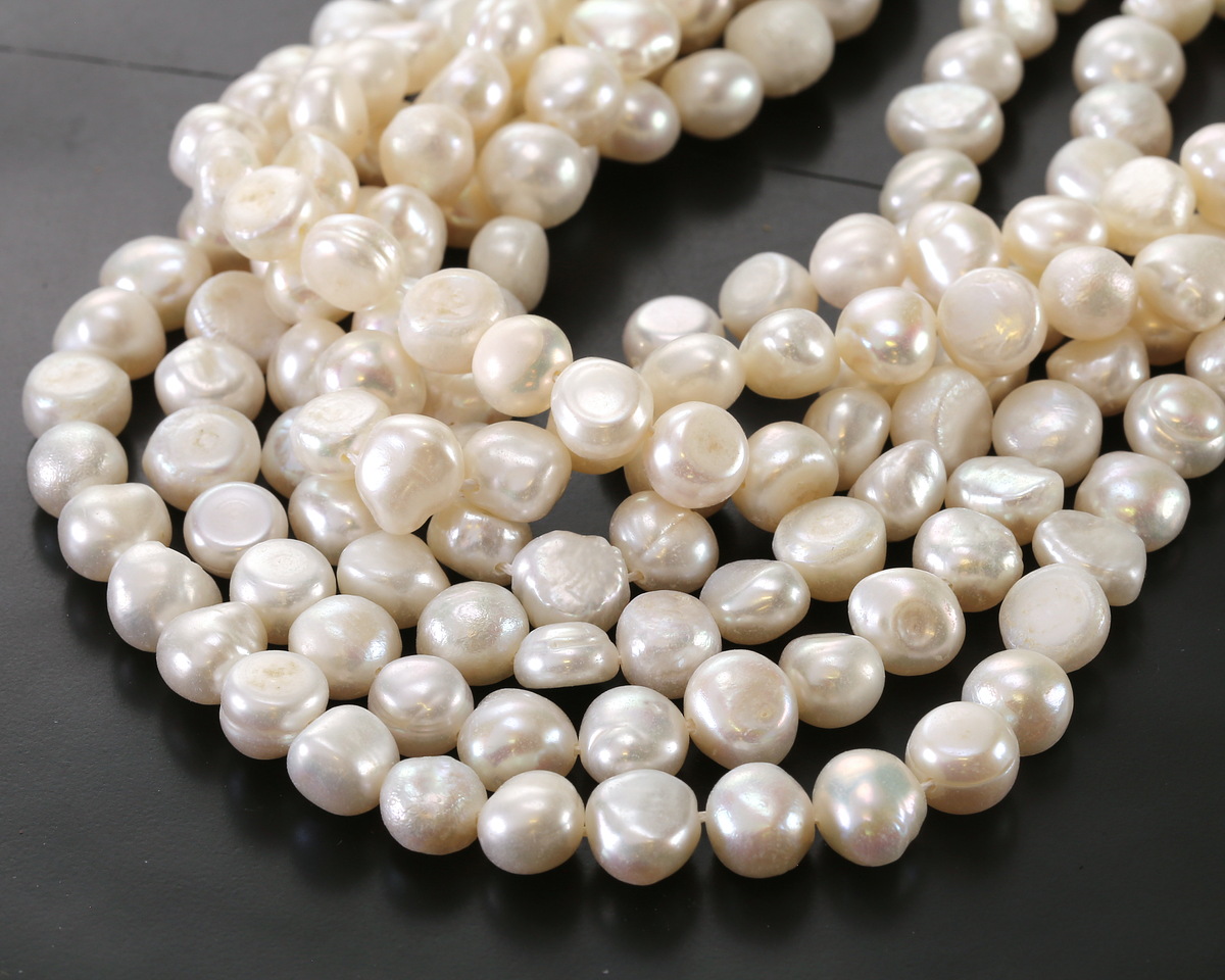 Pearly White Potato Freshwater Pearl 8-10mm