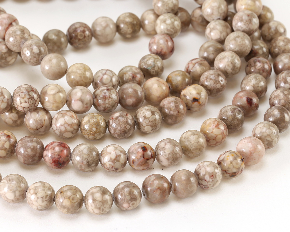 Orbicular Jasper Round 8mm