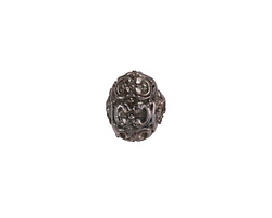 Mykonos Antique Copper (plated) Ornate Rondelle 10x12.5mm
