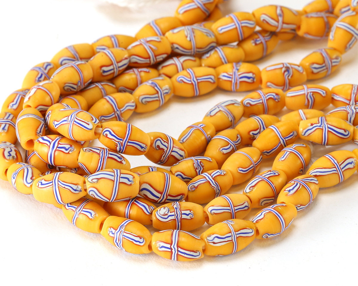 Indonesian Yellow French Cross Rice 12-13x7mm