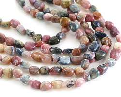 Rainbow Tourmaline Small Tumbled Nugget 6-8x7-9mm