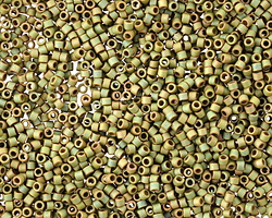 Miyuki Delica Matte Opaque Light Olive Luster (DB0372) 11/0 Seed Bead