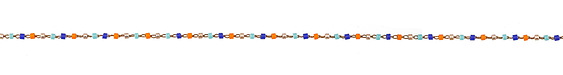 Sunlit Waterfall Delicate Brass Seed Bead Chain