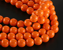 Ceramic Tangerine Round 14mm