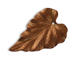 Vintaj Artisan Copper Woodland Leaf Pendant 23x38mm