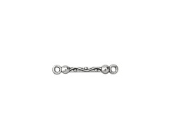 Zola Elements Antique Silver (plated) Fire and Water Bar Link 23x3mm