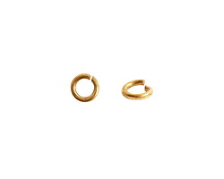 Nunn Design Antique Gold (plated) Round Jump Ring 6mm, 16 gauge