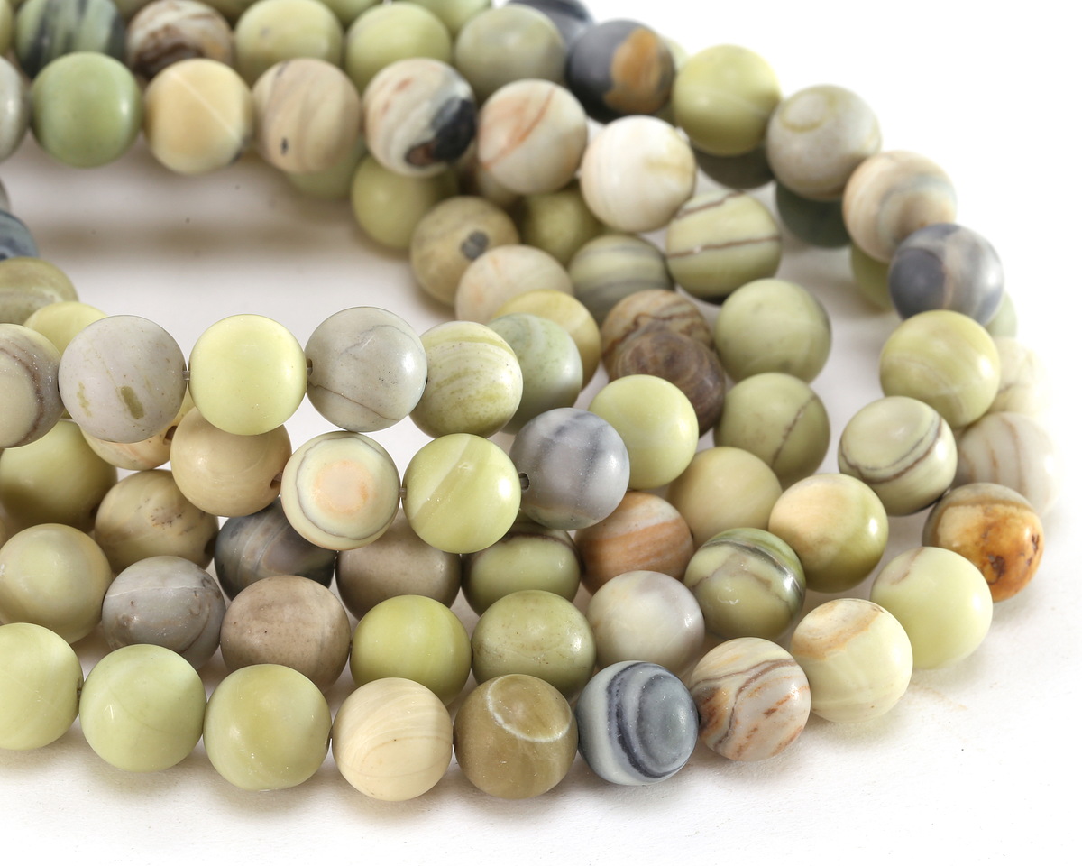 Australian Butter Jasper (matte) Round 10mm