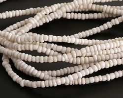 African Vanilla Glass Seed Beads 1-3x3-5mm
