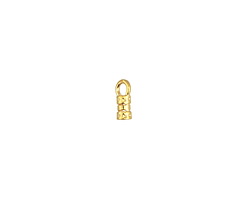 Gold (plated) Crimp Cord End 2mm (50 pieces)