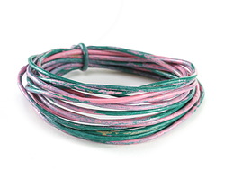 Forest Splash Round Leather Cord 1.5mm