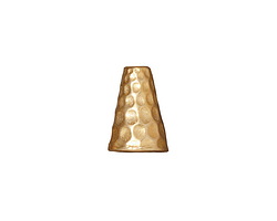TierraCast Gold (plated) Tall Hammertone Cone 13x9mm