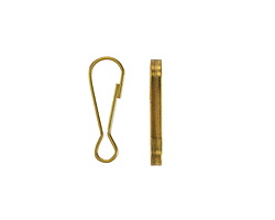 Mykonos Solid Brass Spring Snap Hook Clasp 18x6mm