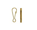 Mykonos Solid Brass Spring Snap Hook Clasp 18x6mm
