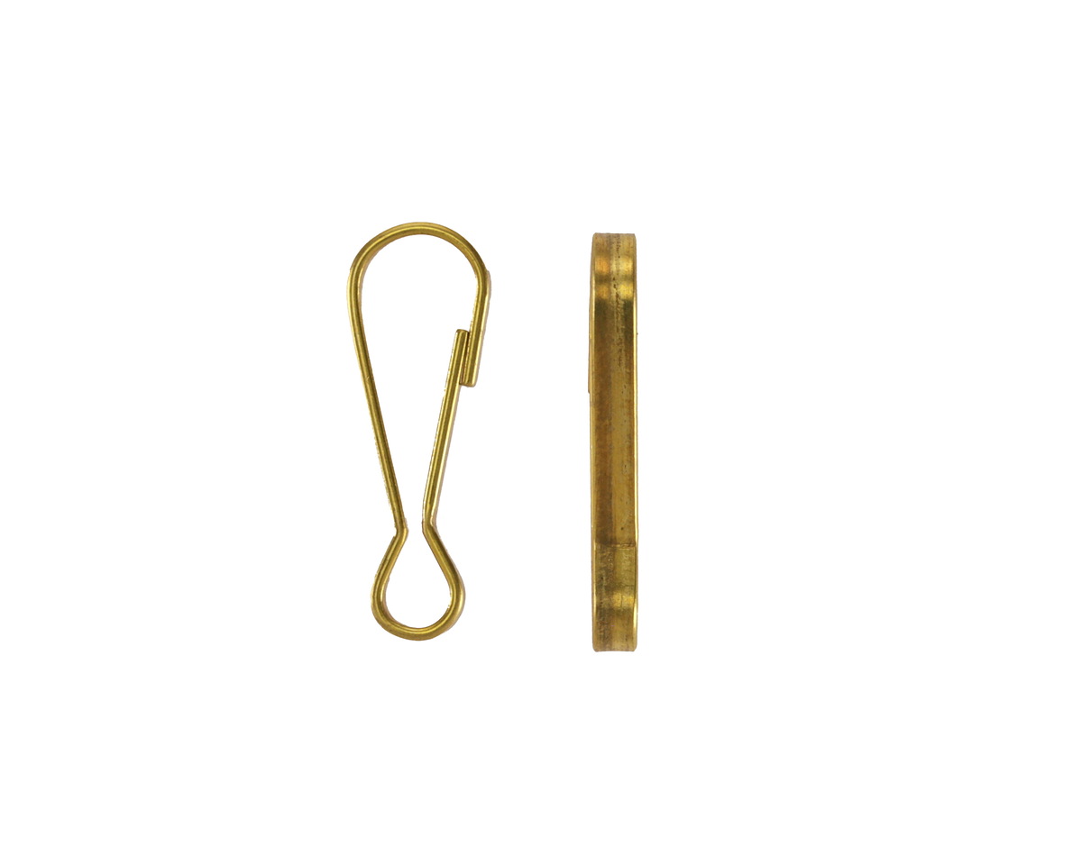 Mykonos Solid Brass Spring Snap Hook Clasp 18x6mm