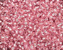 TOHO Pink (with Silver Lining) Round 8/0 Seed Bead