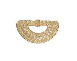 Zola Elements Matte Gold (plated) Tidalwave Arc 5mm Flat Cord Slide 29x17mm