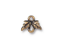 TierraCast Antique Brass (plated) Leaf Link 9x11mm