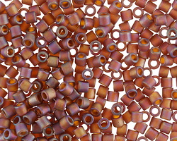 Miyuki Delica Matte Transparent Dark Topaz AB (DBL0853) 8/0 Seed Bead