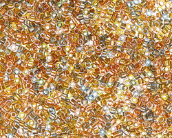 Miyuki Delica Sparkling Lined Sand Dune Mix (DB0981) 11/0 Seed Bead