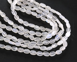 Blue Moonstone (A) Flat Oval 6x4mm