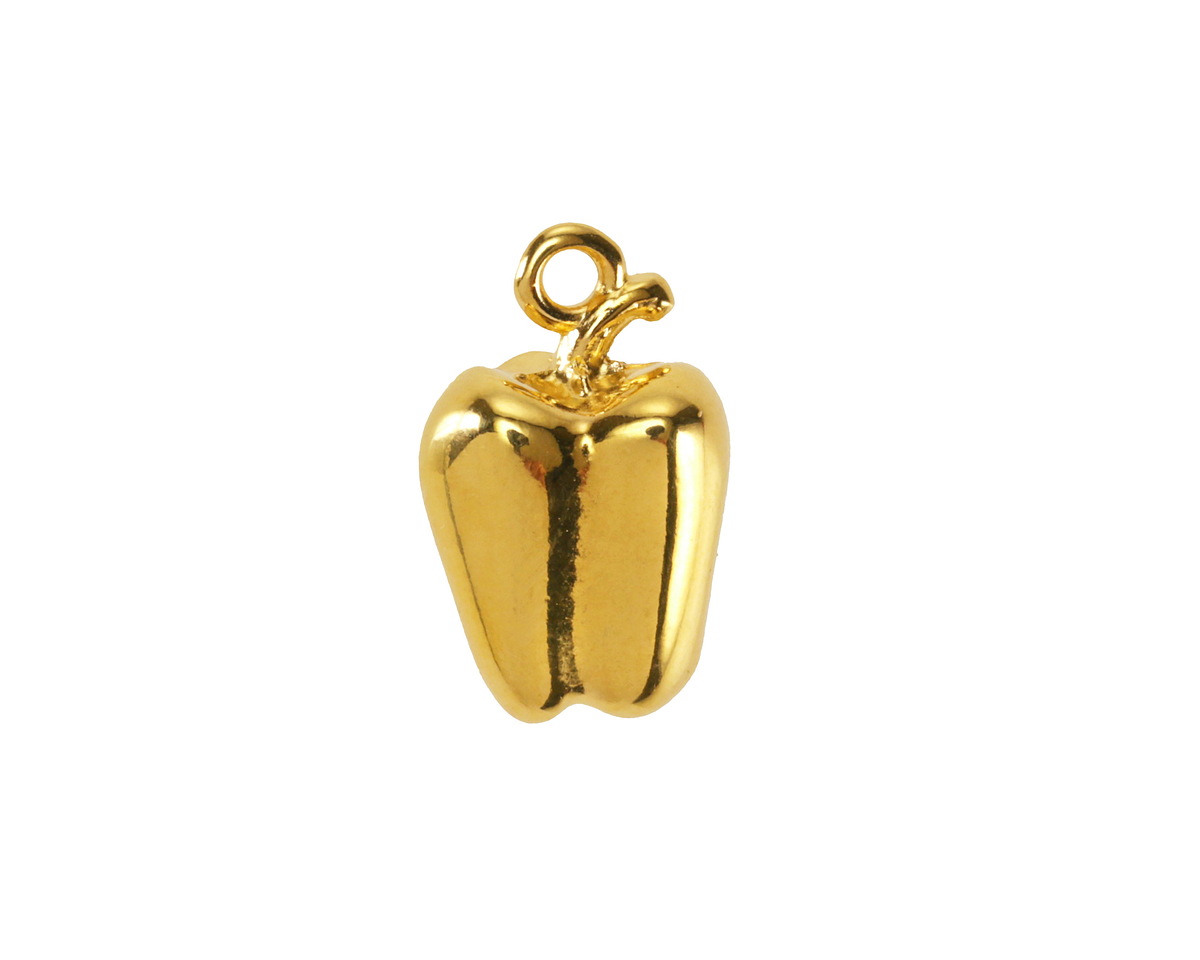 24K Gold (plated) Bell Pepper Focal 11x18mm
