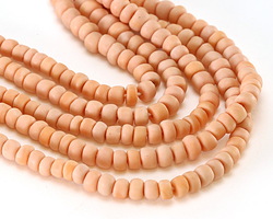 Java Glass Apricot Graduated Gooseberry Beads 3-6x4-6mm