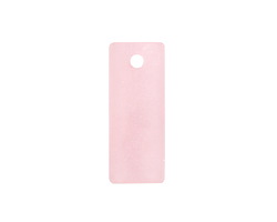 Blossom Pink Beach-Style Glass Bottle Curve Rectangle 14x35mm