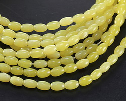 Olive Jade Rice 6x4mm