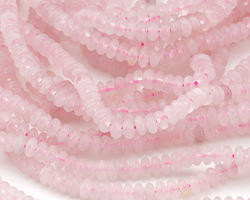 Rose Quartz Rondelle 4.5mm