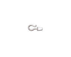 Amoracast Sterling Silver Mini Block Hook Clasp 10x4mm