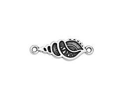 Antique Silver (plated) Triton Shell Focal Link 23x8mm
