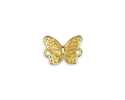 24K Gold (plated) Butterfly Focal Link 14.5x11mm