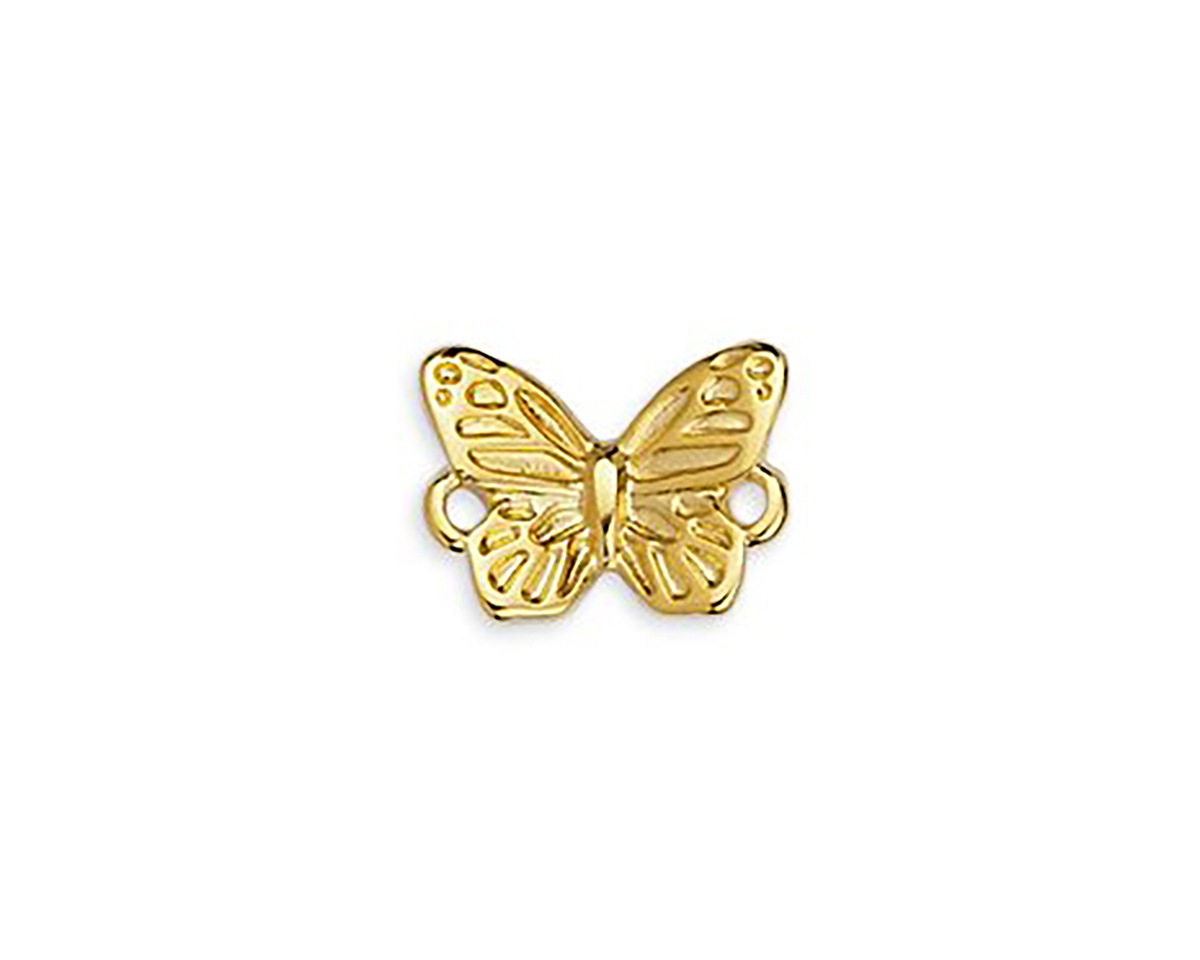 24K Gold (plated) Butterfly Focal Link 14.5x11mm
