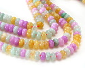 Spring Flowers Mix Agate Rondelle 5x8mm