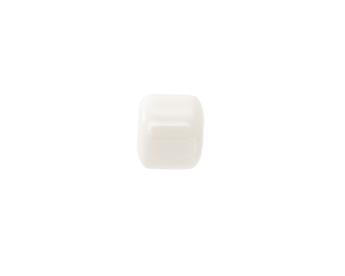 White Porcelain Barrel 9x10mm
