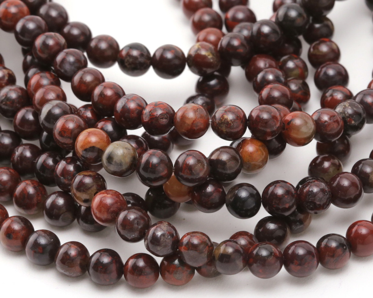 Poppy Jasper Round 67mm Lima Beads