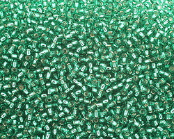 TOHO Dark Peridot (with Silver Lining) Round 11/0 Seed Bead