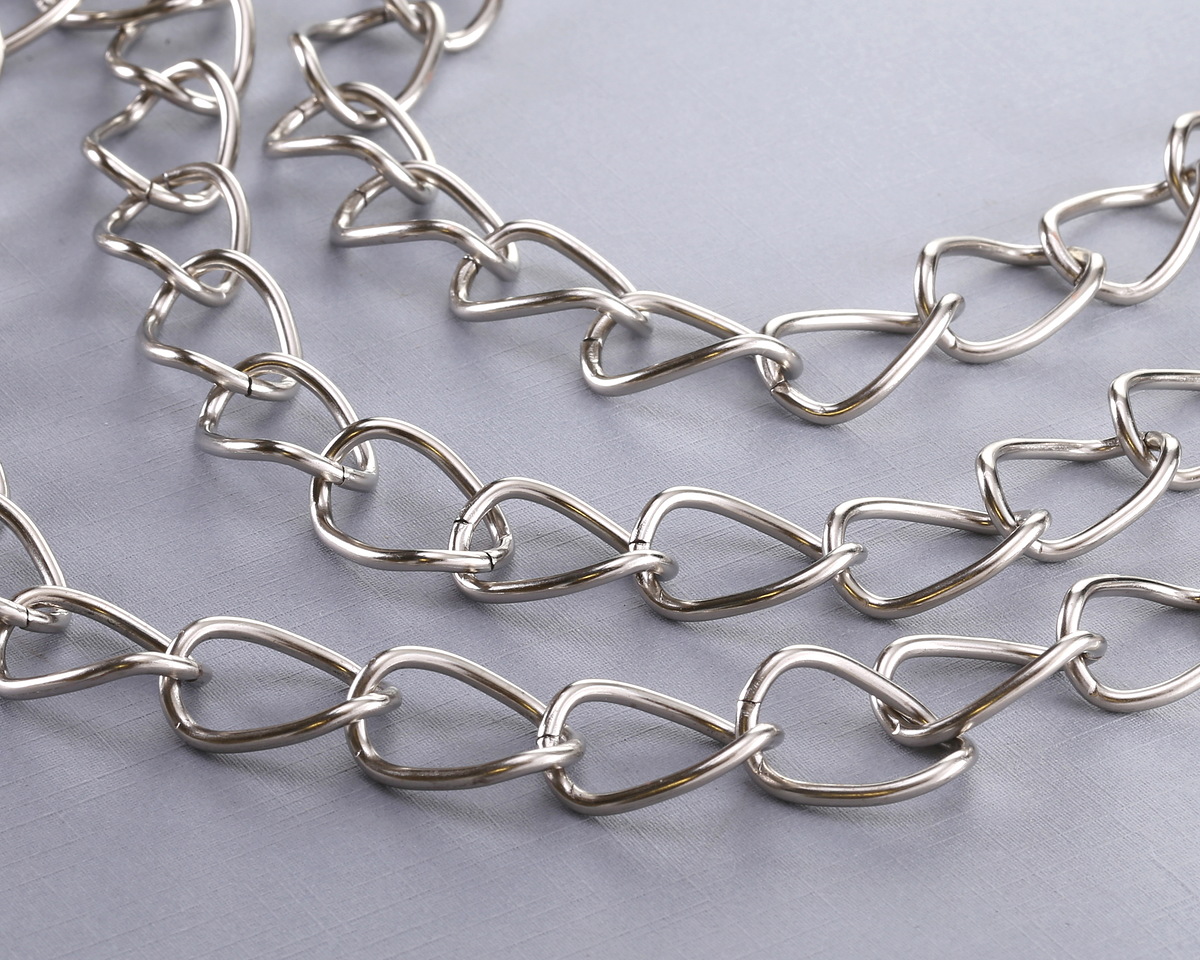 Antique Silver (plated) X-Large Oval Curb Chain