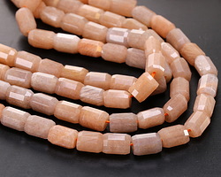 Sunstone Microfaceted Tube 7x10mm